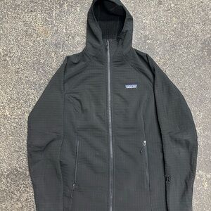 PATAGONIA Womens M Black R2 TECHFACE Hoody Zip Jacket 83735